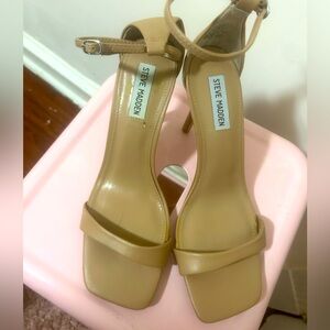 Nude stiletto sandals